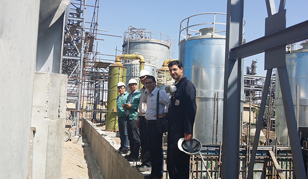Ligne de production de superplastifiants au naphtalène en Iran3